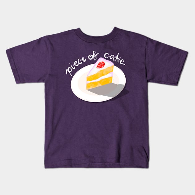 Piece of Cake Kids T-Shirt by fartsandhearts